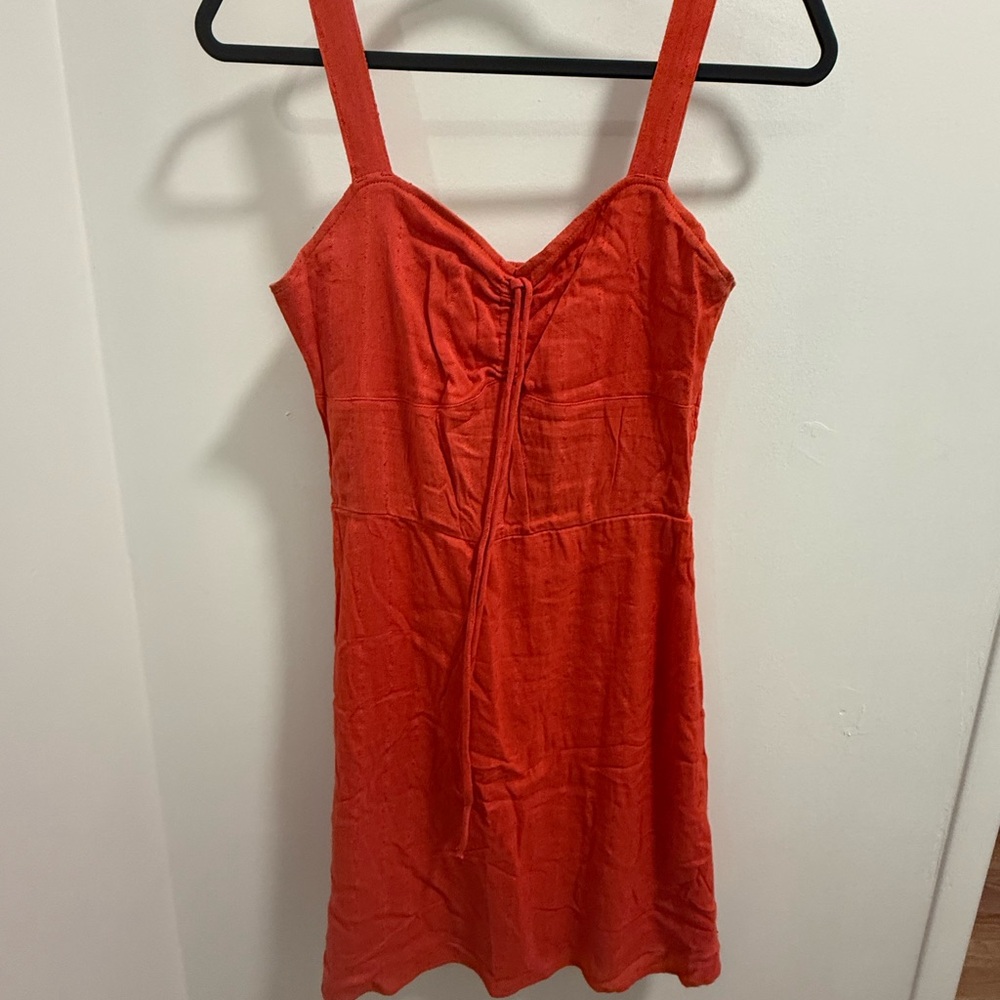 Billabong Orange Tie-Front Sundress